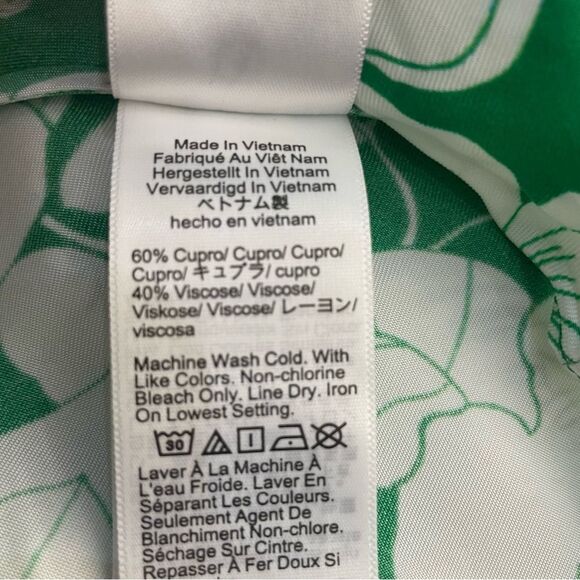 J Crew Gwyneth V-Neck Size 10 NEW Cupro-blend Slip Dress in Kelly Floral Silky - Picture 13 of 14